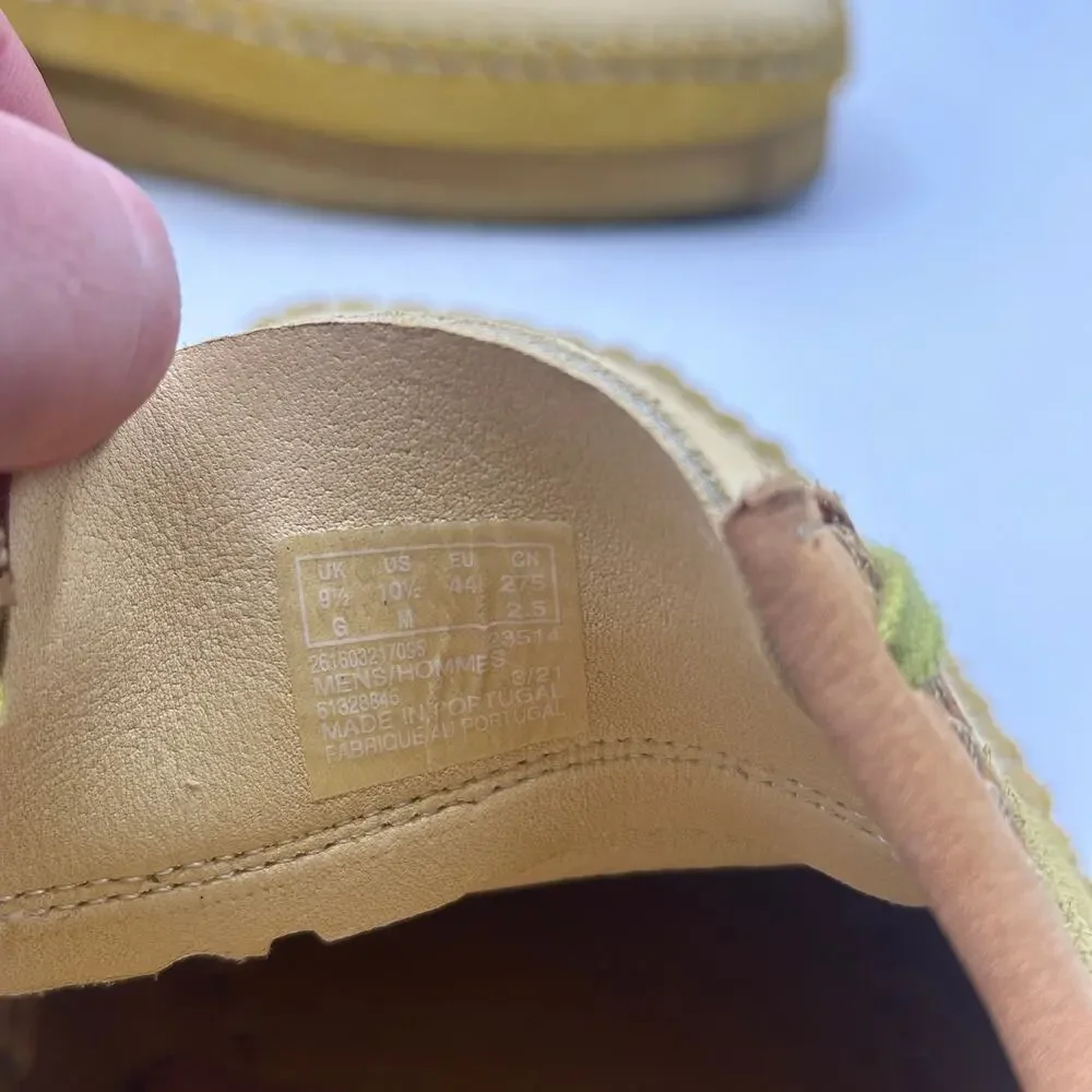 CLARKS x LEVIS Weaver Suede Shoes Sand Yellow Sz 10.5